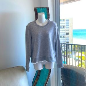 Adidas Logo Sweatshirt Heather Gray Size Medium Soft Light Weitht